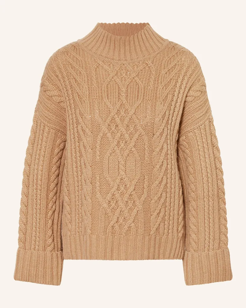 Marc Cain Oversized-Pullover mit Cashmere Hellbraun