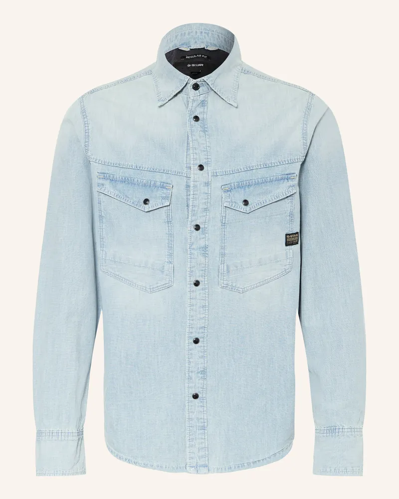 G-STAR RAW Jeans-Hemd Dakota Regular Fit blau Hellblau