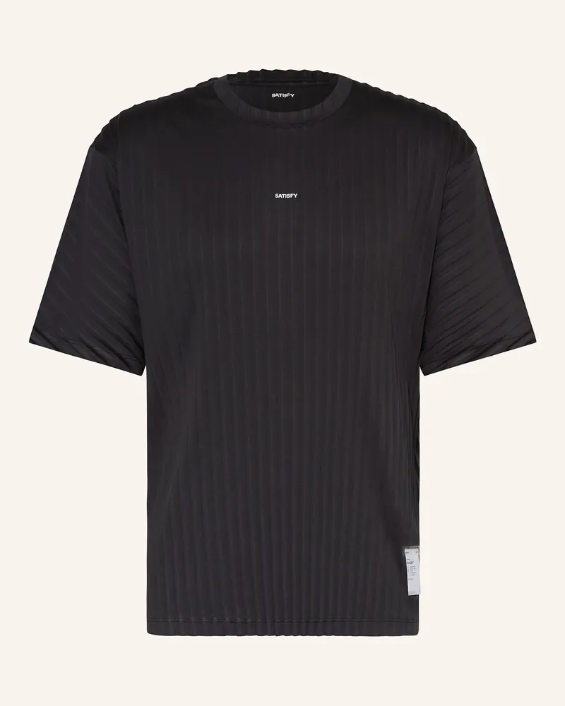 Satisfy Laufshirt AURALITE™ PLEATED Schwarz