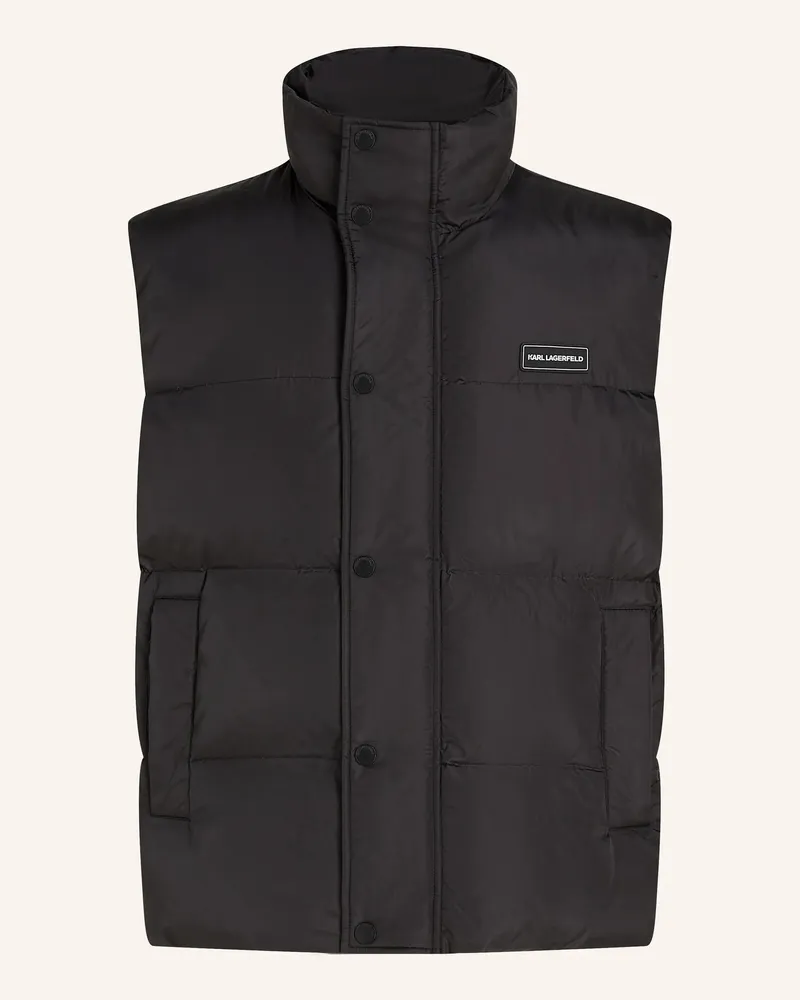 Karl Lagerfeld Weste schwarz Schwarz