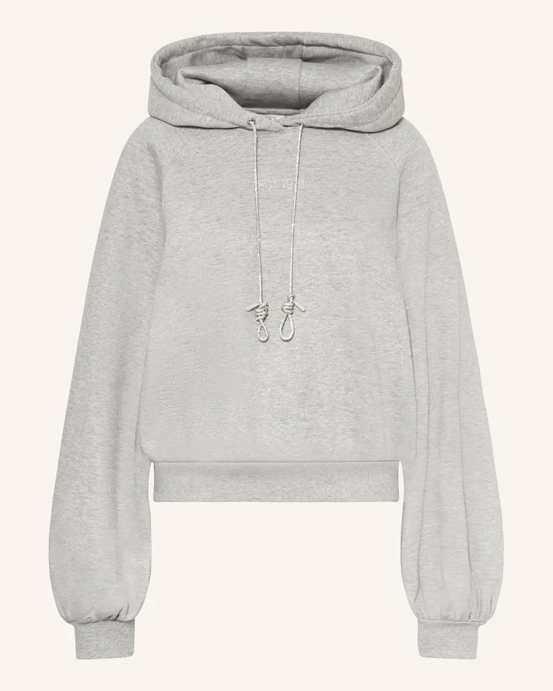 Guess Hoodie Mit Schmucksteinen grau Hellgrau