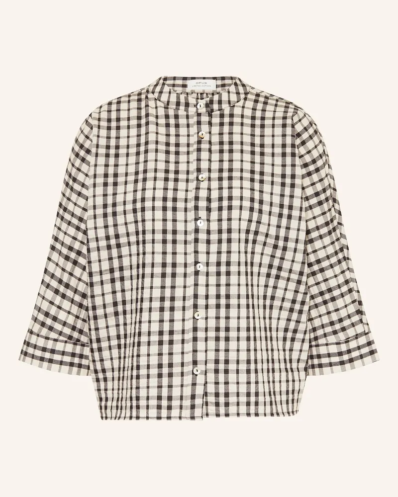 OPUS Blusenshirt FOUNTRY mit 3/4-Arm Schwarz