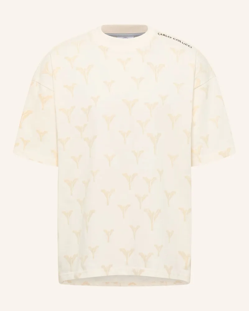 Carlo Colucci Logo T-Shirt - CLEAN CAPSULE FASAN Weiss