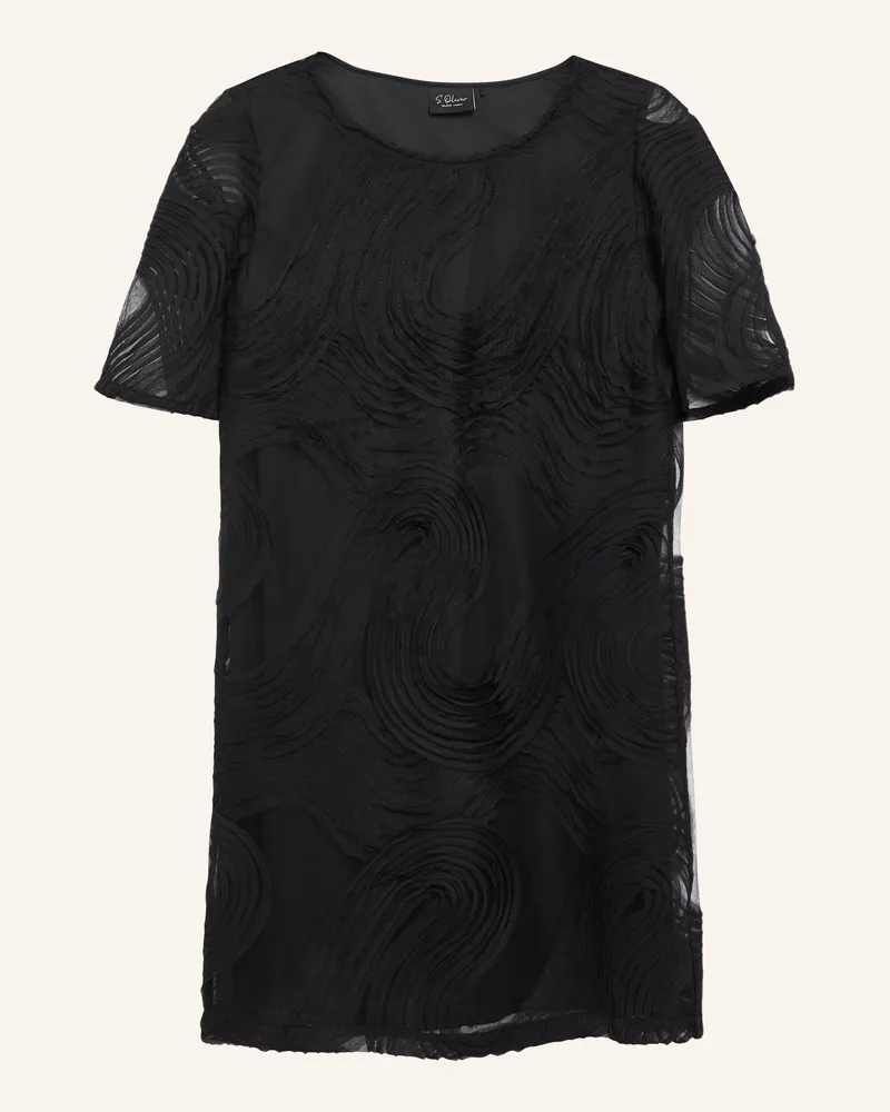S.Oliver Kleid schwarz Schwarz