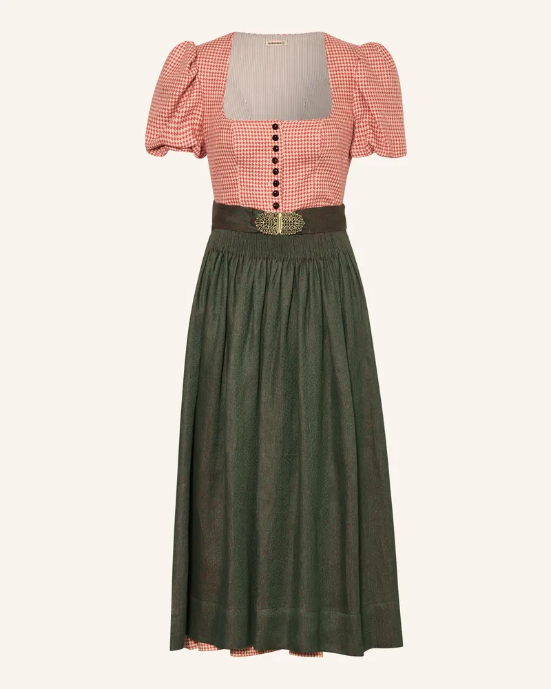 Gottseidank Dirndl Laura Aus Leinen rot Rot
