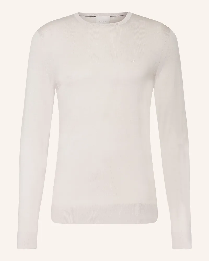 Calvin Klein Pullover aus Merinowolle Beige