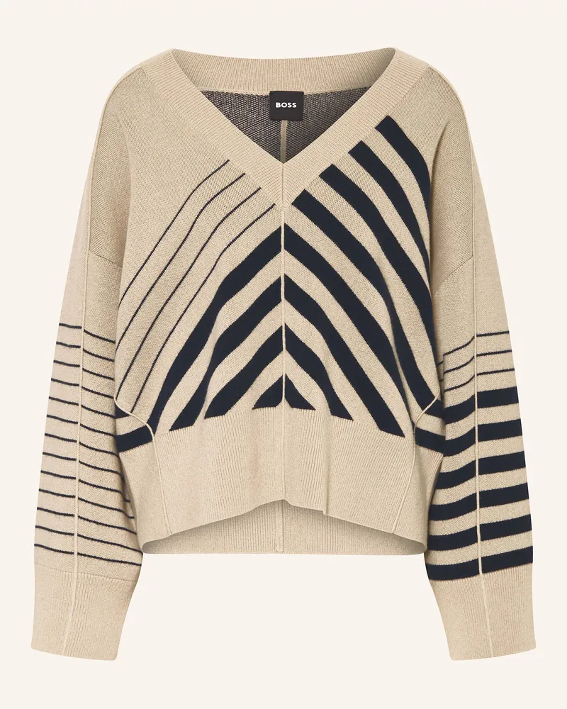 HUGO BOSS Pullover FUDALI Hellbraun