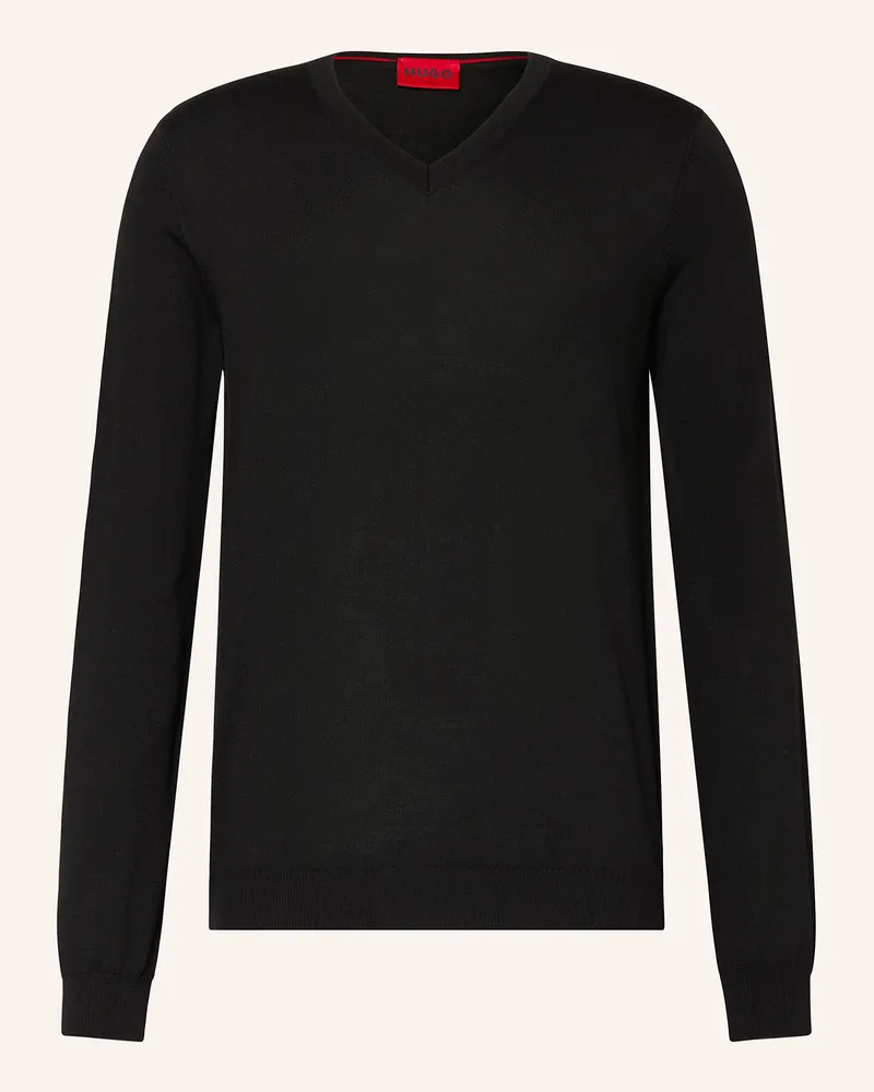 HUGO BOSS Pullover San Vredo schwarz Schwarz