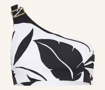 One-Shoulder-Bikini-Top Argenta schwarz
