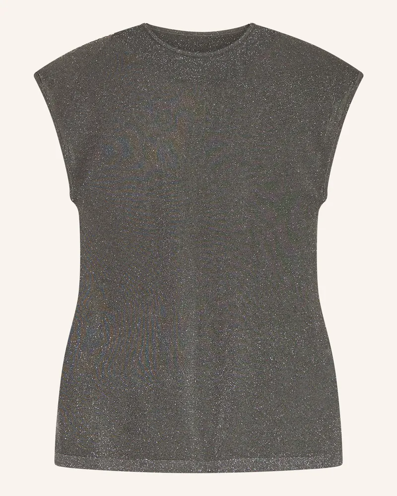 Tiger of Sweden Top CELA mit Glitzergarn Petrol