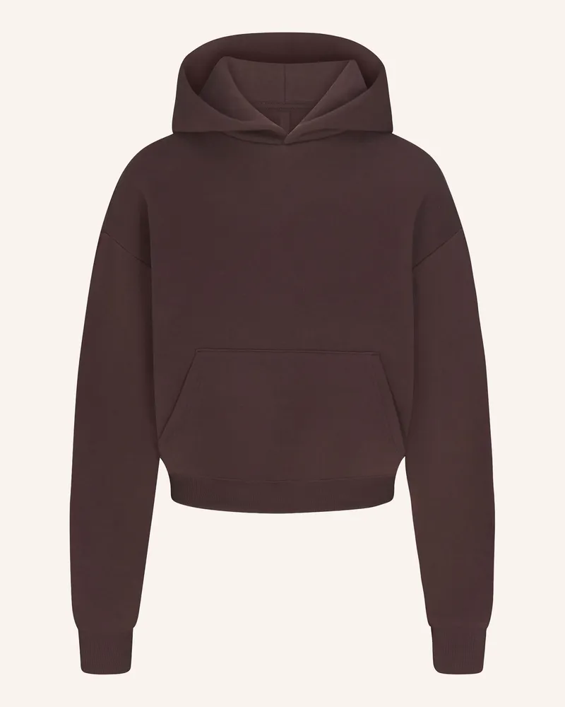 SKIMS Lounge-Hoodie Cotton-Fleece braun Espresso