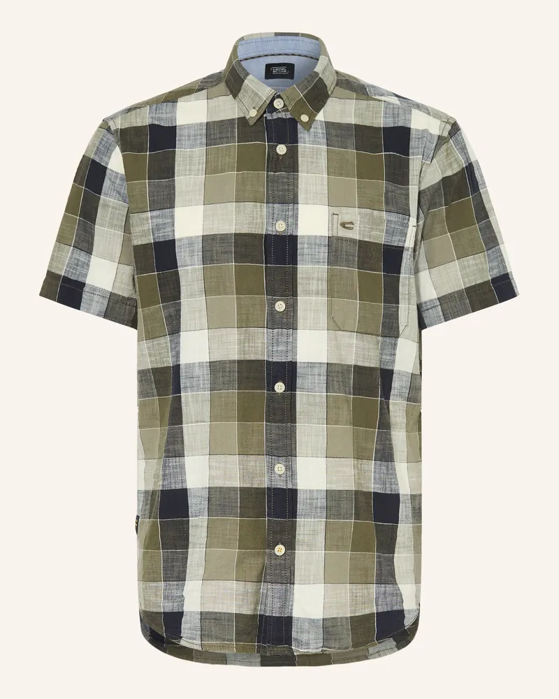 Camel Active Kurzarm-Hemd Regular Fit Khaki