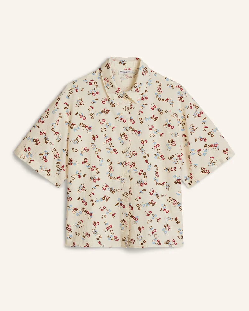 Marc O'Polo Print-Bluse weiss Weiss