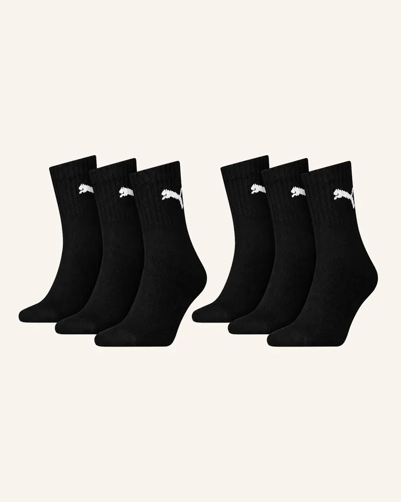Puma Sportsocken Short Crew 6-Pack schwarz Schwarz