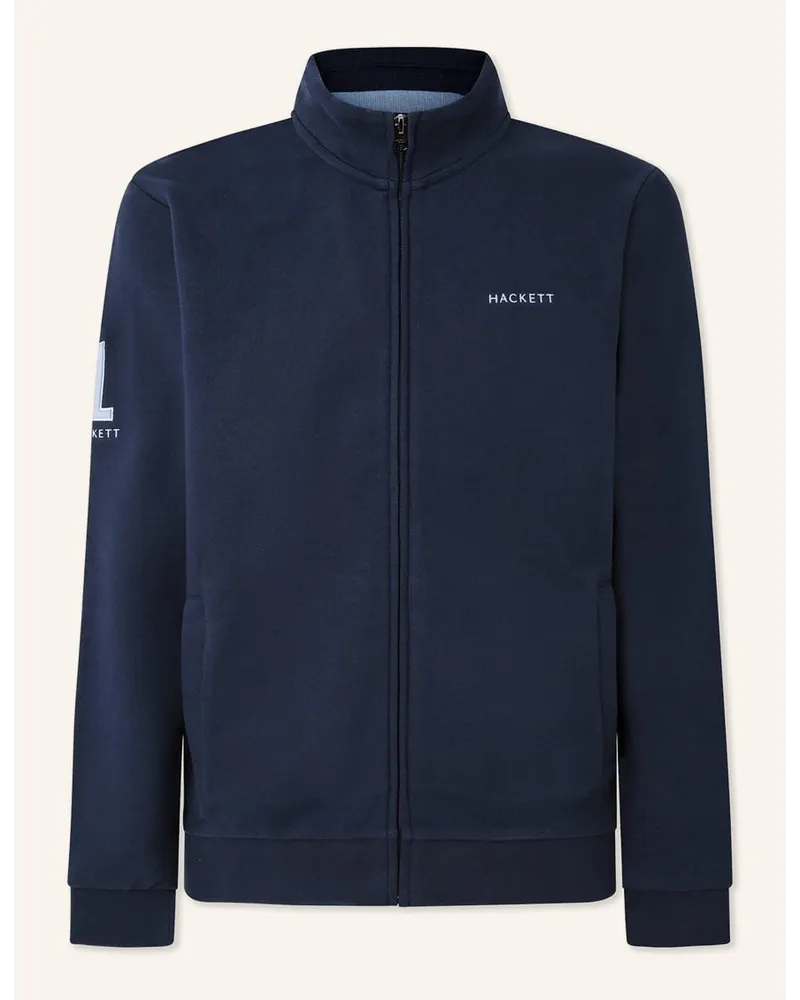 Hackett Sweatjacke HERITAGE TIPPED FZ Blau