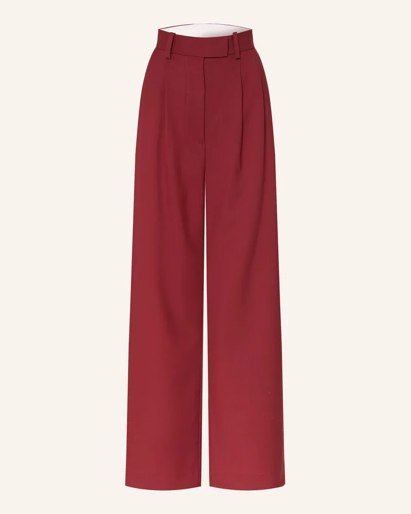 Arket Marlenehose Dunkelrot
