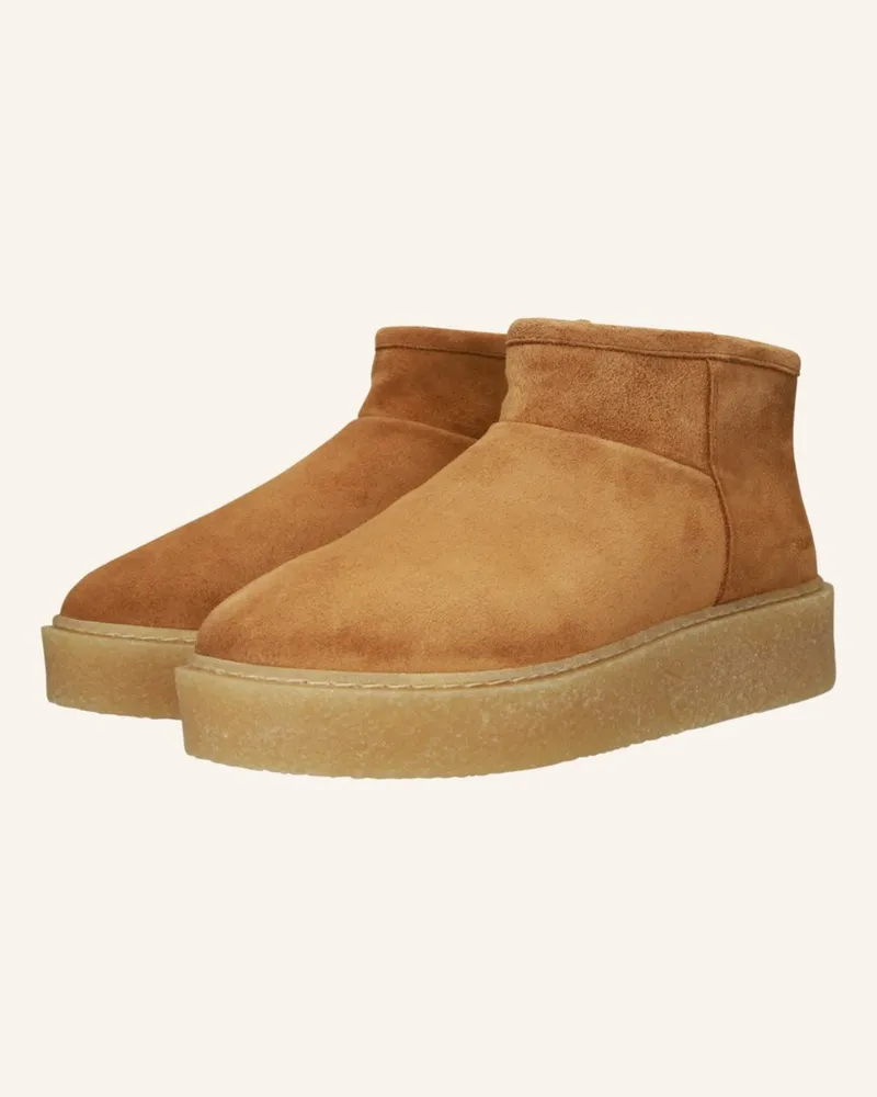 Blackstone Schnürboots Cognac