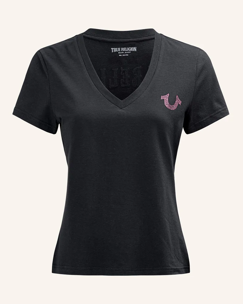 True Religion T-Shirt Heritage schwarz Schwarz