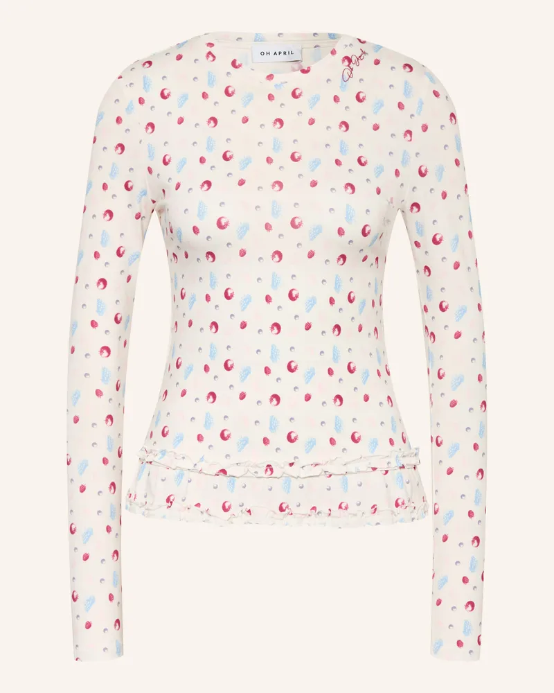 OH APRIL Longsleeve Mariella blau Weiss