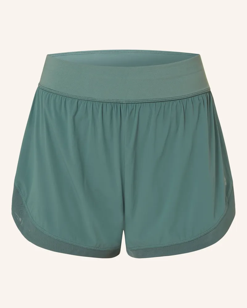Sweaty Betty 2-In-1-Trainingsshorts Tempo Run gruen Grün