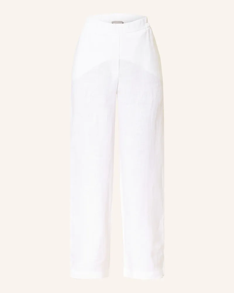 (THE MERCER) N.Y. Marlenehose Aus Leinen weiss Weiss