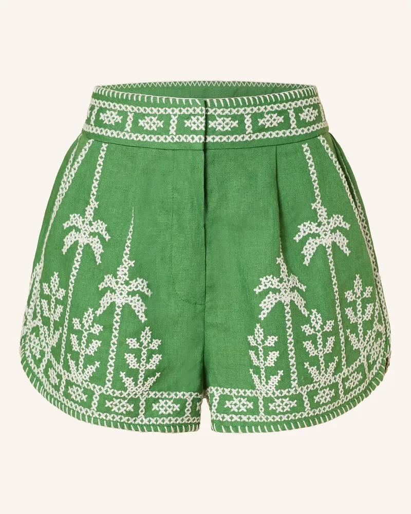 FARM Rio Leinenshorts gruen Grün