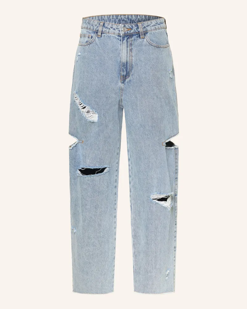 Karo Kauer Barrel Jeans blau 490