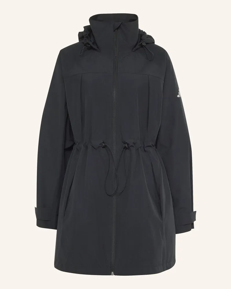 adidas City Rain Parka schwarz Schwarz