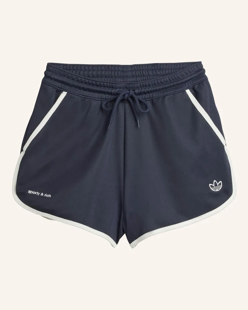 adidas SPORTY & RICH SHORTS Blau