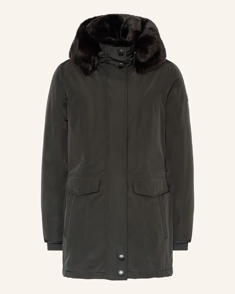 Wellensteyn Parka Stavanger Mit Kunstfell schwarz Schwarz