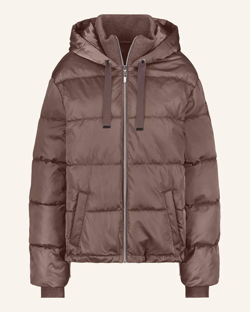 monari Steppjacke Mit Schmucksteinen beige Taupe
