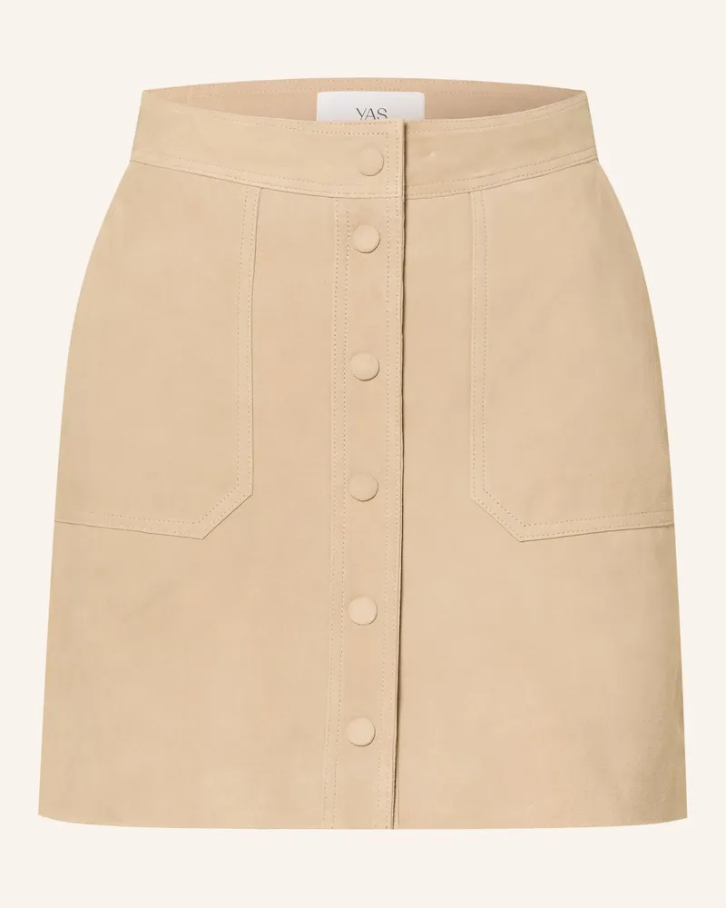 Y.A.S Lederrock beige Hellbraun