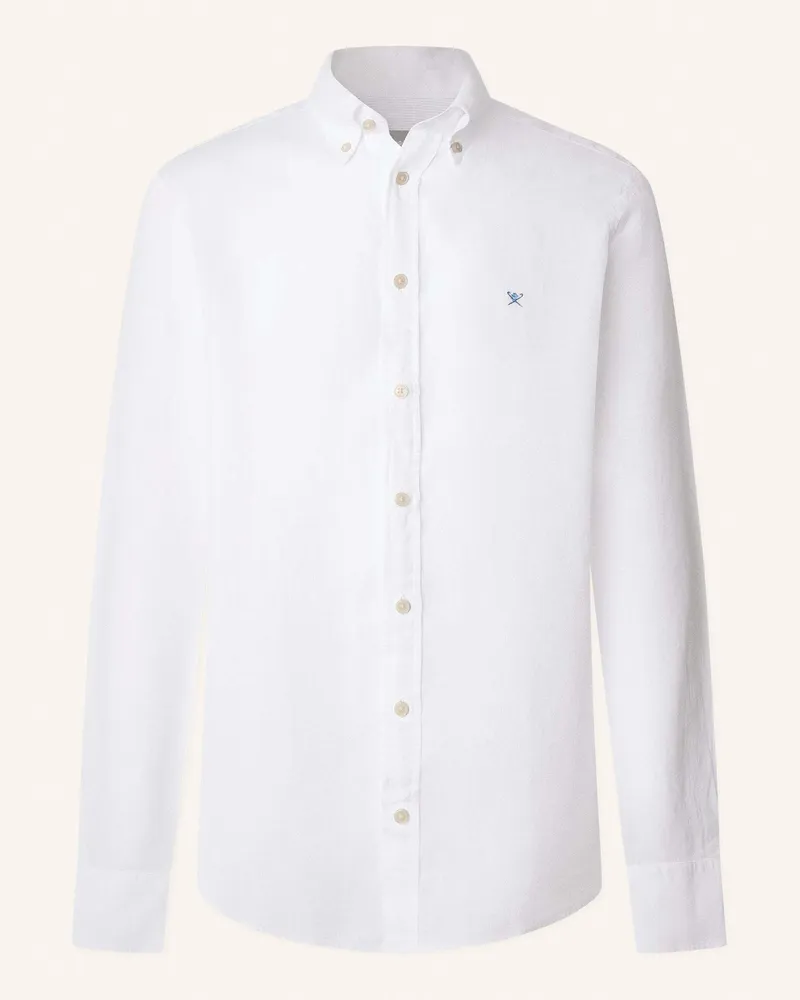 Hackett Freizeithemd ESS GMD LINEN BRPT Weiss