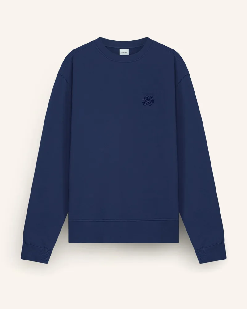 Filling Pieces Sweatshirt Embroidered Knot blau Dunkelblau