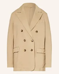 KILTIE Blazer mit Leinen Beige