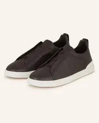 Ermenegildo Zegna Slip-on-Sneaker TRIPLE STITCH - SCHWARZ Schwarz