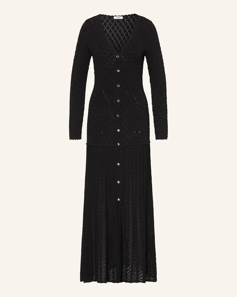 Sandro Jerseykleid schwarz Schwarz