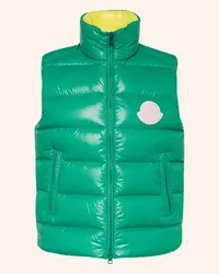 Moncler Daunenweste Gruen