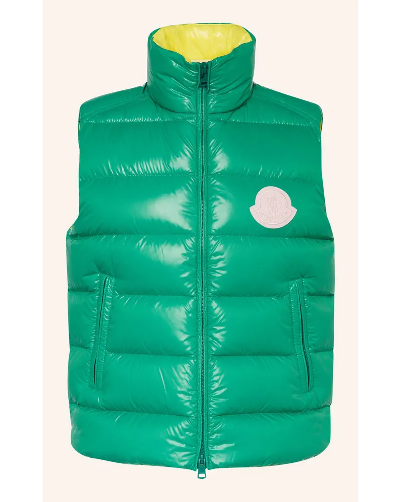 Moncler Daunenweste Gruen