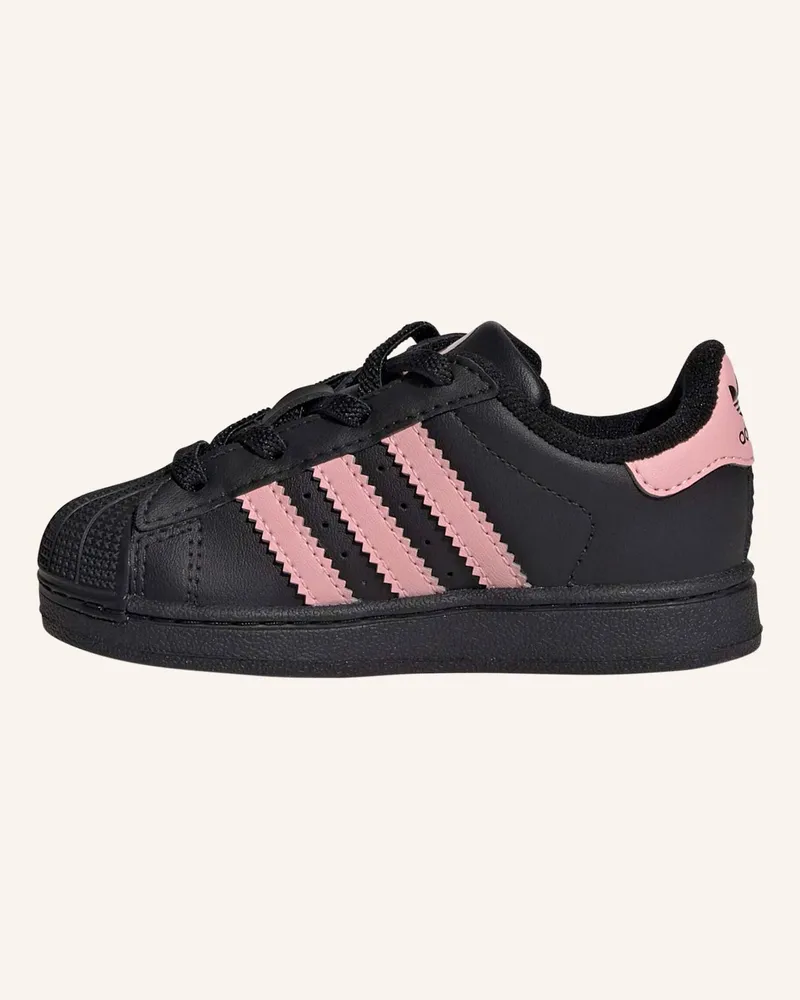 adidas SUPERSTAR II COMFORT CLOSURE ELASTIC LACE SCHUH Schwarz