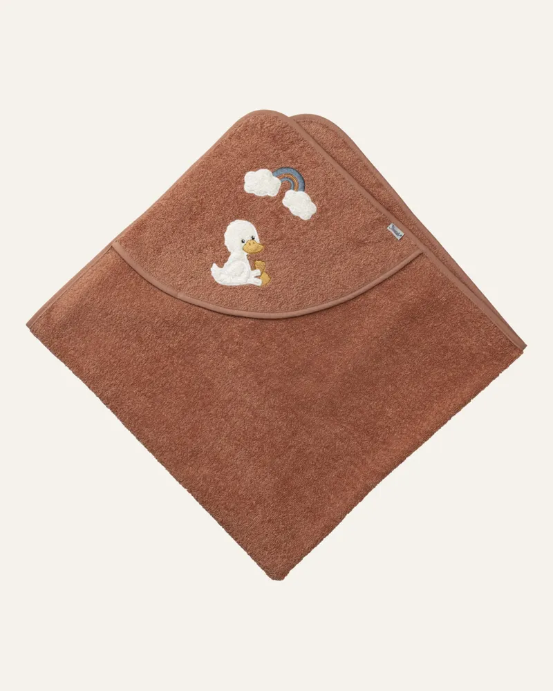 Sterntaler Kapuzenbadetuch 100 X 100 Cm Edda braun Braun