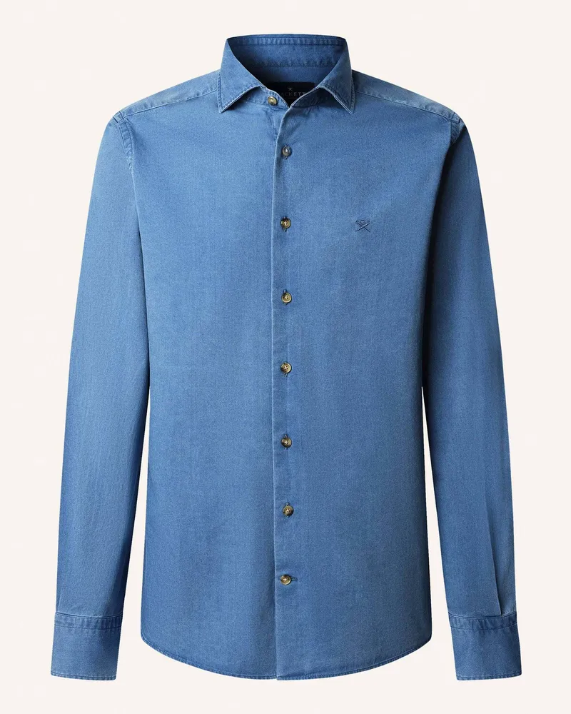 Hackett Freizeithemd ESS DENIM MID Dunkelblau