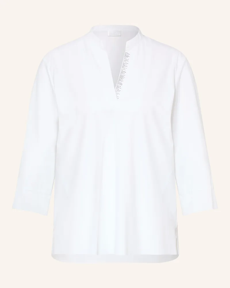 Sportalm Blusenshirt Mit 3/4-Arm Und Schmucksteinen weiss Weiss
