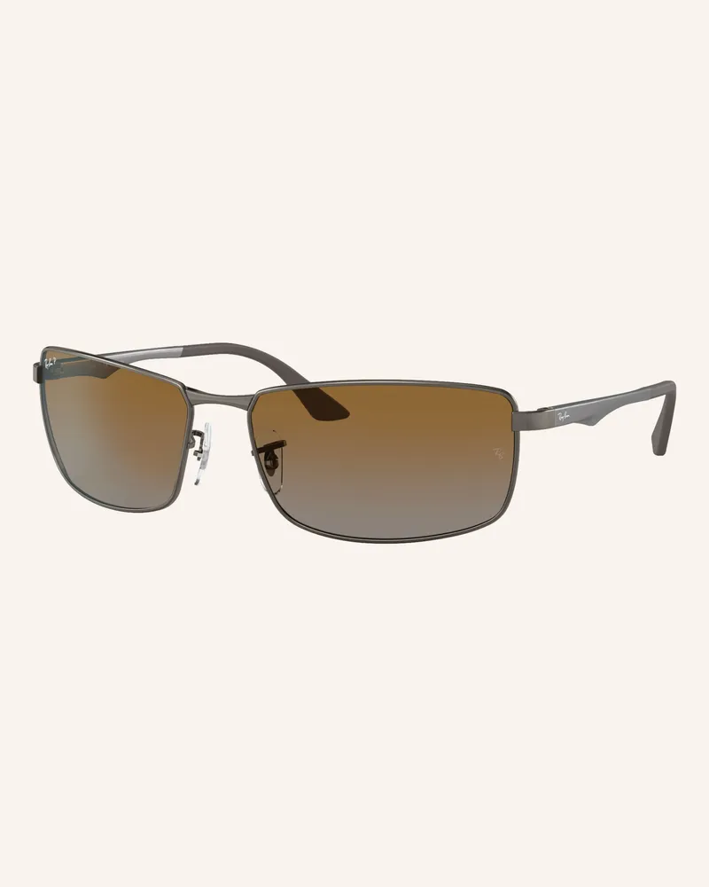 Ray Ban Sonnenbrille rb3498 silber Grau