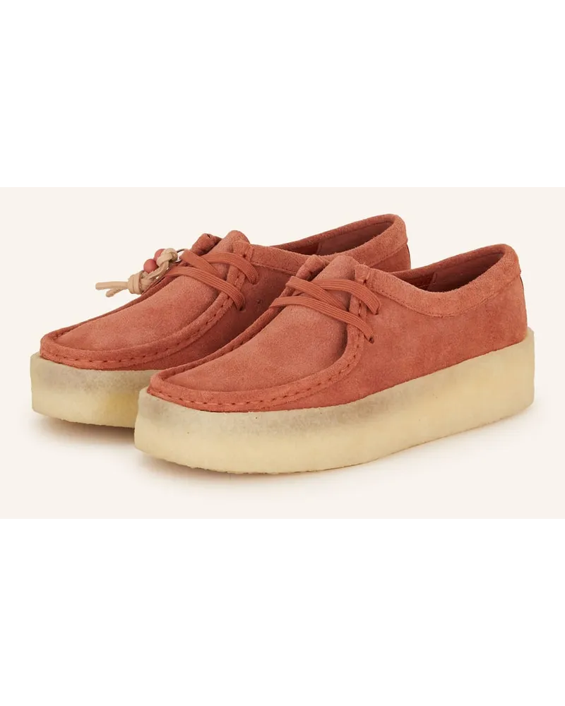 Clarks Desert-Boots WALLABEE CUP - HELLROT Rot