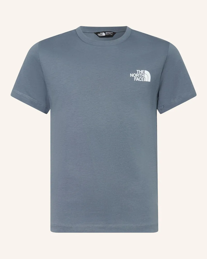 The North Face T-Shirt grau Blaugrau