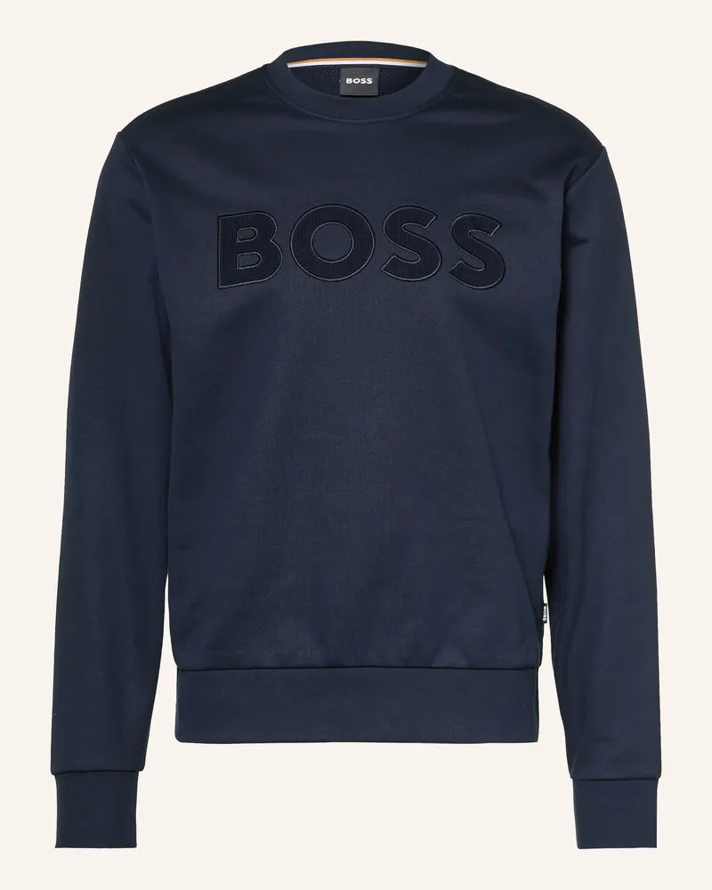 HUGO BOSS Sweatshirt Soleri blau Dunkelblau