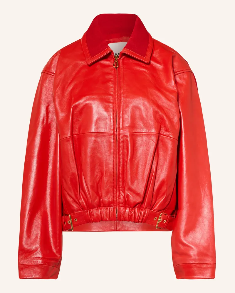 Sandro Lederblouson rot Rot
