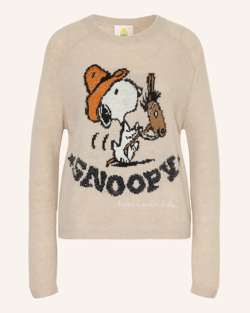 Princess goes Hollywood Pullover Mit Schmucksteinen beige Hellbraun
