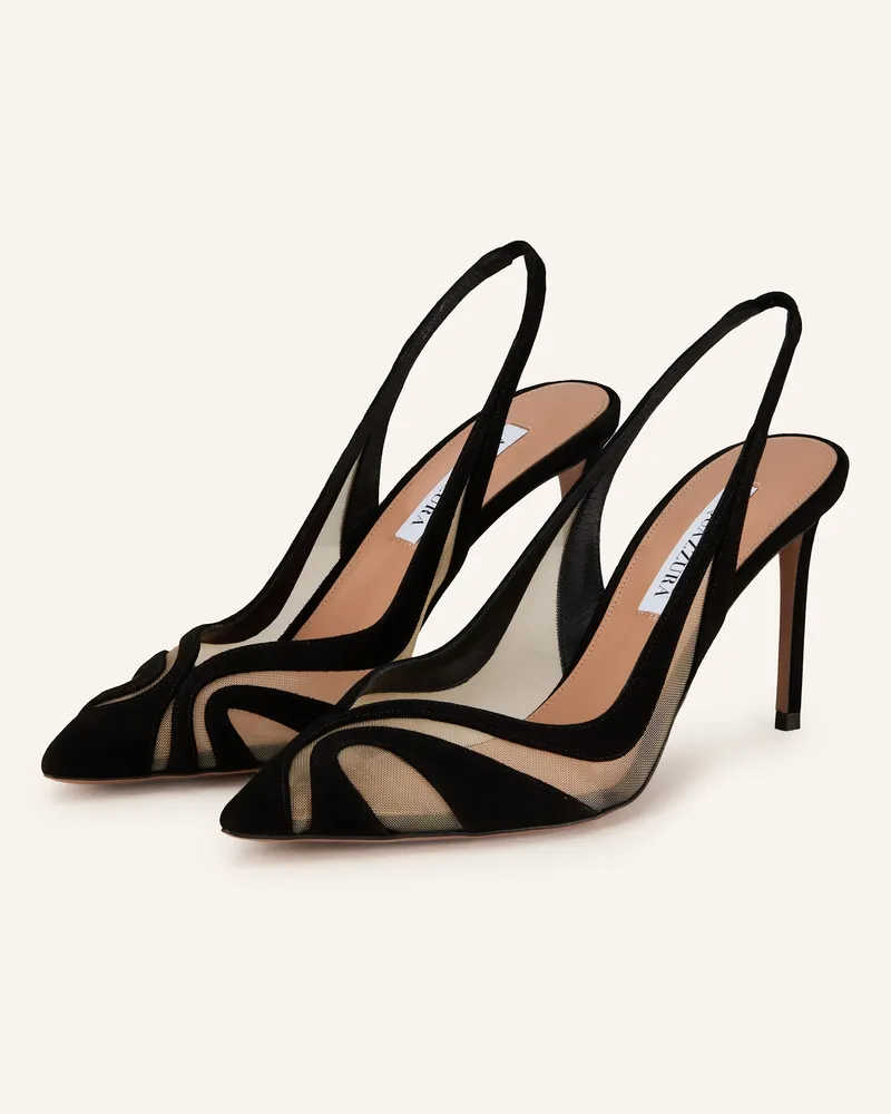 Aquazzura Slingpumps Lune Sling schwarz Schwarz